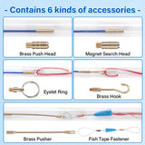 10Pcs Fiberglass Cable Push Puller Dia.4mm/3mm 33/45cm Running Cable Wire Kit Electrical Cable Wall Installing Rods Wiring Tool