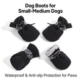 Small Dog Puppy Shoes Waterproof Anti Slip Soft Sole Boot Size 5x4.2cm for Puppies 10-13 lbs New Arrival