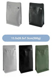 StoBag 20pcs 250g Color Matte Coffee Beans Bag Packaging with Valve Aluminum Sealed for Powder Nuts Storage Reusable Pouches