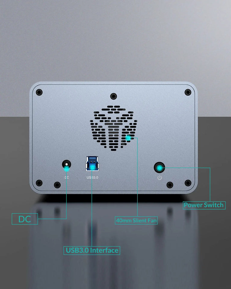 【Free Local Warehouse!】Yottamaster 150W External Hard Drive Enclosure 2.5"3.5" SATA HDD SSD Enclosure RAID Hard Drive Storage