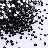 1440Pcs Mix Size Glass Flatback Rhinestone Glitter Crystal AB Round Diamond Non Hotfix Glue On Stone for DIY Nail Art Decoration