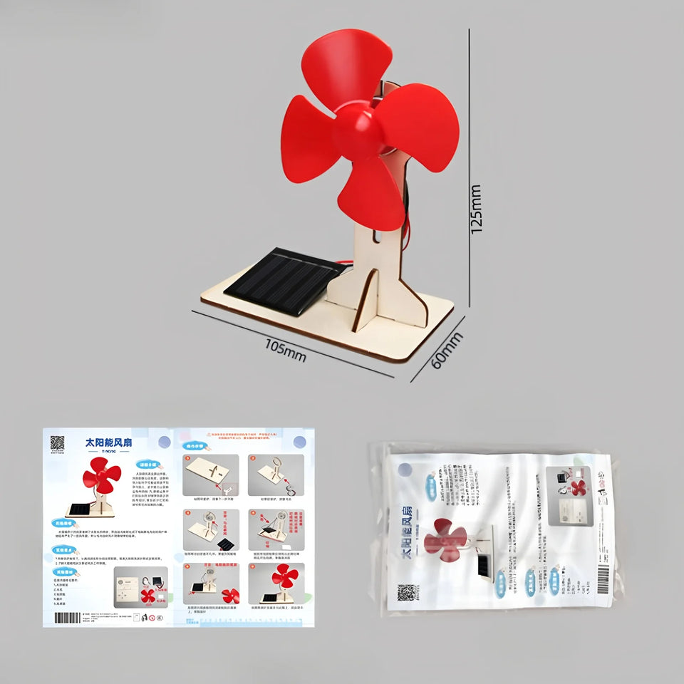 Solar fans, children's DIY handcrafted assembly models, 3D wooden jigsaw puzzles, educational science experiments
