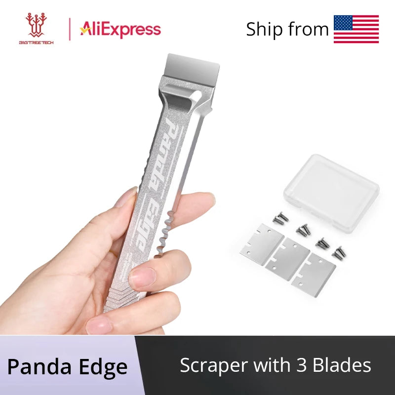 BIGTREETECH Panda Edge Scraper Metal Replacement SK5 Blade Professional 3D Printer Accessories Tool for Bambu Lab Creality Voron