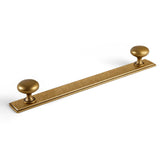 Antique Brass Handle with Backboard Vintage Cover Up Furniture Handle Drawer Cupboard Bar Pull Handle for Home