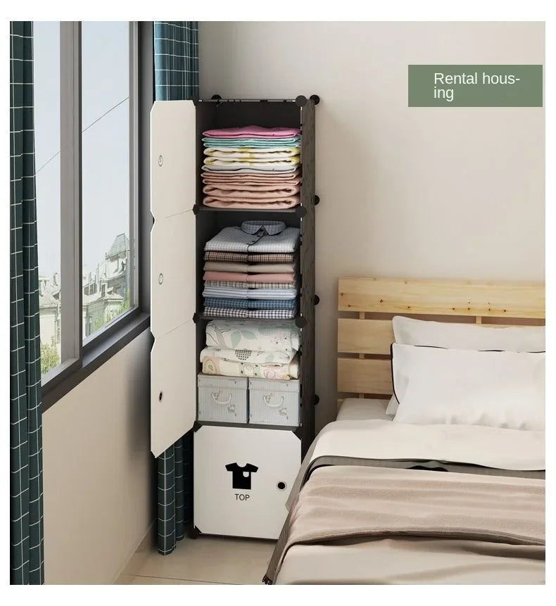 Clothes Folding Cabinets Locker Dustproof Foldable Simplicity Children Wardrobe Bedroom Furniture Organizador De Zapatos