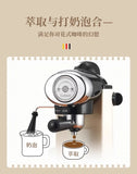 220V German Italian Semi Auto Espresso Coffee Machine Compact Home Office Mini American Brewer All in One BC