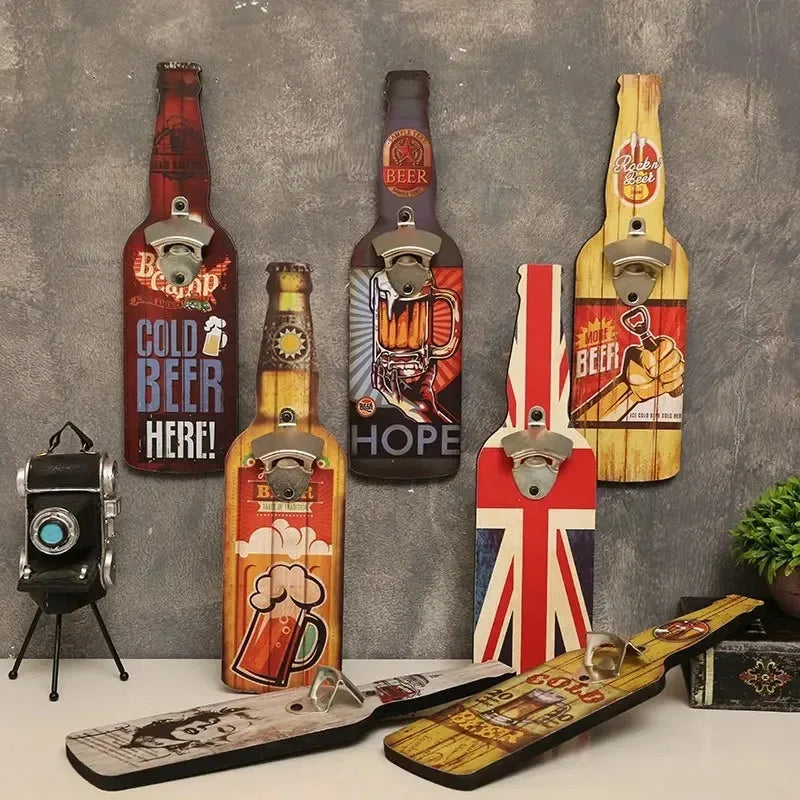 Bottle Opener Restaurant Wall Creative Decoration Item Bar Restaurant Barbecue Shop Hanging Piece Unique Bottle Opener