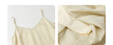 CHIC VEN Women Dress Sets Stripe Shirt Loose Casual Long Sleeve Sunscreen Blouses Camisole V-neck Dresses Spring Autumn 2025