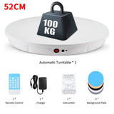 30/42/52CM 100KG Rotating Display Stand  360° Panoramic Automatic Display Table Turntable Photography Backdrop Shooting Booth