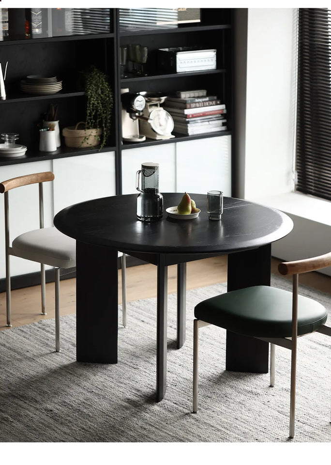 Restaurant Round Dining Table Modern Living Room Lounge Wood Nordic Dining Table Folding High Mesas De Comedor Home Furniture