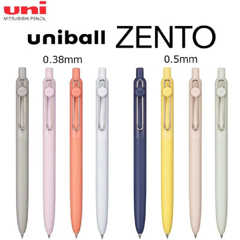 Uni-ball ZENTO Click Gel Pen,0.38/0.5/0.7mm Various Colors Water-based pen With Ergonomic Grip Smooth Writing for School&Office