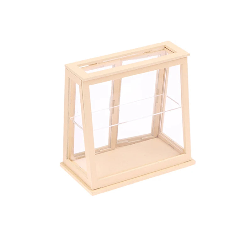 1/12 Dollhouse Miniature Wall Cabinet Closet Shelves Model Doll Home Cabinets Furniture Decor Toy Dolls House Accessories