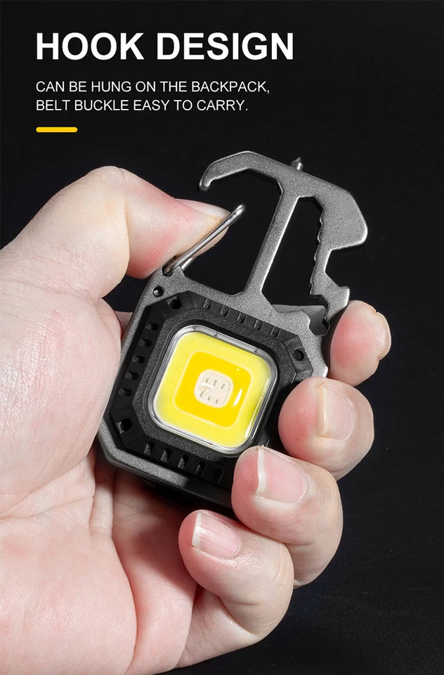 Ultra Small Mini LED Light Small Flashlight Keychain Light Strong Light Ultra Light Portable Flashlight