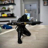 1pc/3pcs 3d Printed Ninja Pen Holder Unique Figurine Stationery Organizer Pencil Figurines Desk Decor Craft For Pen Storage Gift