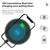 Fast Wireless Charger Pad Stand for iPhone 16 15 14 Samsung Xiaomi Earphone Phone Chargers Induction Wireless Charging Station