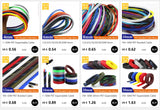 1~50M PET Expandable Cable Sleeve 4mm Tight Braided High Density Hardness Insulate Line Protect Sleeving Wire Wrap Gland Sheath