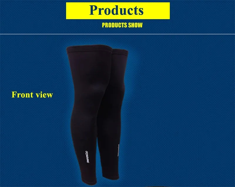 Windproof Cycling Leg Legwarmer Tights UV Sunscreen Breathable Sports Safety Knee Protector MTB Bicycle Cycling Leg Sleeve