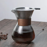 Hand Brewed Glass Coffee Sharing Pot Barista Tools Household Filter Coffee Pot Set Coffeeware Teaware Coffe Accessories