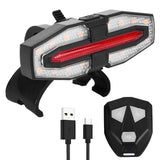 Electric Scooter Turning Signal Tail Light USB Rechargable with Remote Control Warning Lamp LED Waterproof for M365 Pro 2 MI 4
