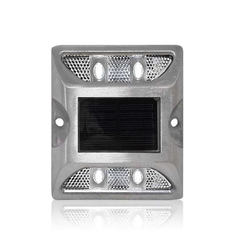 Solar Powered Aluminum Road Stud IP68 Waterproof Raised Pavement Marker Cat Eye Road Studs