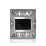 Solar Powered Aluminum Road Stud IP68 Waterproof Raised Pavement Marker Cat Eye Road Studs