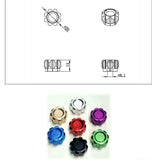 sim Aluinum knobs  Swith Button For Diy  Steering wheel