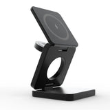 3 In 1 Foldable Magnetic Wireless Charger Stand For iPhone 16 15 14 13 Pro/Max/Plus AirPods 3/2 Station Dock Fast Charger Holder