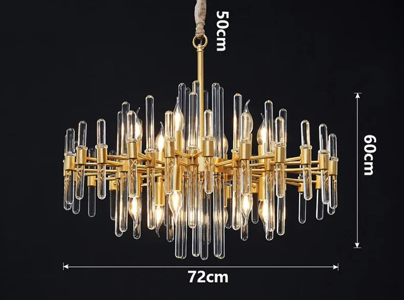 Modern restaurant luxurious smart crystal chandelier Gold round Living room interior decoration salon restaurant chandelier