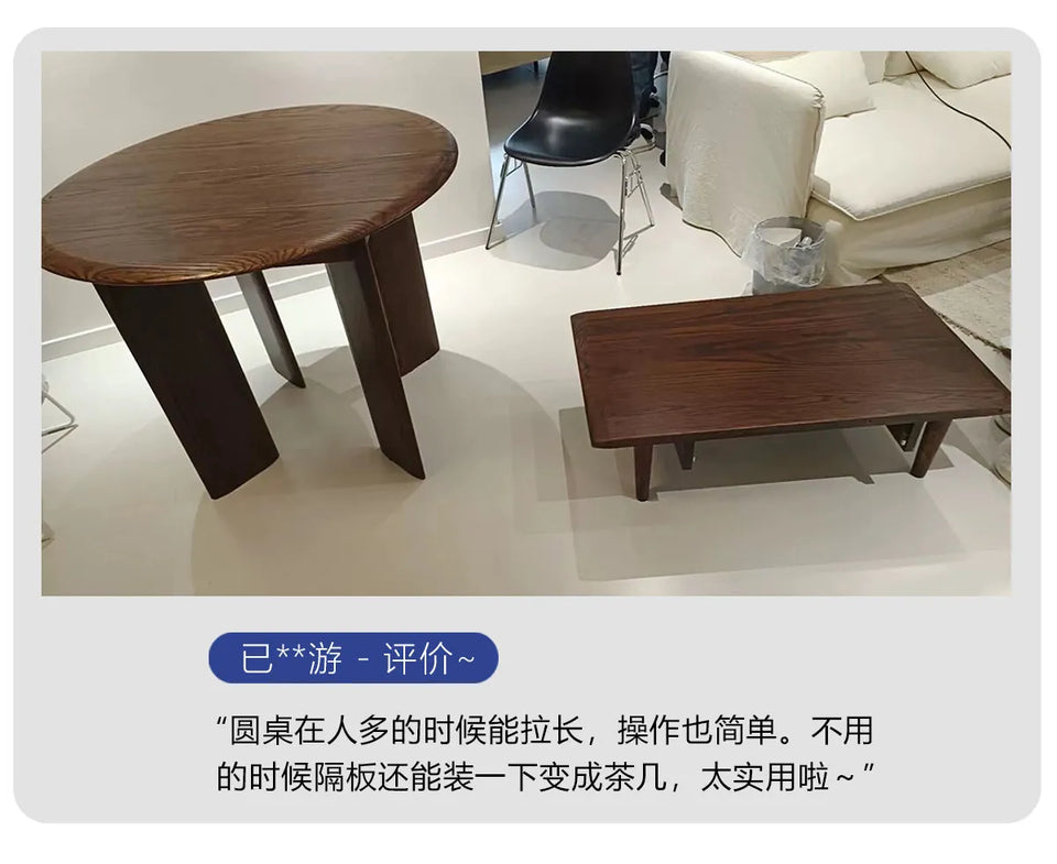 Restaurant Round Dining Table Modern Living Room Lounge Wood Nordic Dining Table Folding High Mesas De Comedor Home Furniture