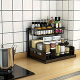 Organizer for Under The Sink on The Second Floor Featuring Sliding Drawers,Versatile Storage Rack for Bathrooms, Kitchens