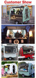 Commercial Multi-Functional Food Trailer Truck for Sale - Convertible BBQ Coffee Ice Cream Setup Galvanized Steel