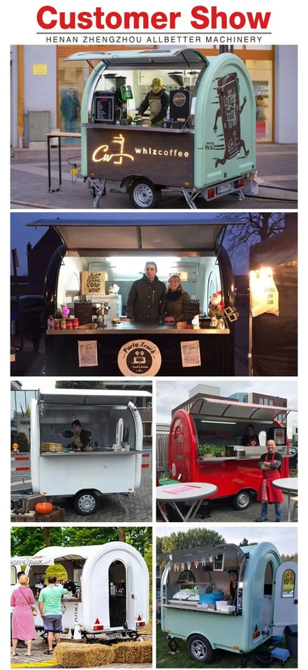 All Purpose Mobile Food Trailer for Sale Flexible Movement Design for BBQ Coffee Ice Cream Vending Complete Package