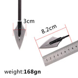 3pcs Hunting Broadhead 100gn-150gn ArrowHead Arrows Points for Compound Recurve Traditional Bow Crossbow Hunting Archery Outdoor