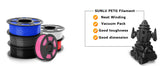 SUNLU 5KG PETG/PLA/PLA PLUS 3D Filament 1.75mm Large Spool Neatly Wound Big Roll Printing Filament for Most FDM 3D Printer