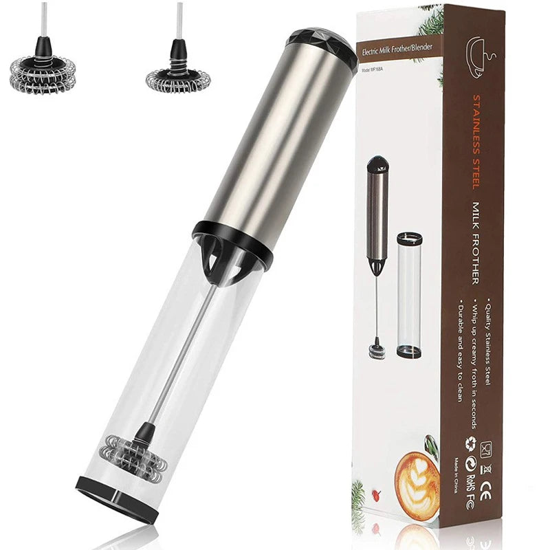 Electric Milk Frother Handheld Mini Foamer Coffee Maker Egg Beater for Chocolate Cappuccino Stirrer Portable Blender Whisk Tools