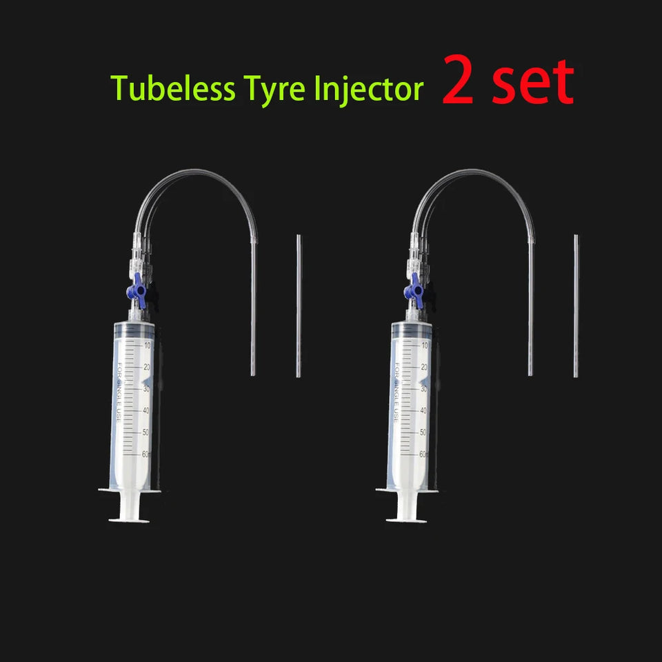 Cycling Bike Bicycle Tubeless Tyre Sealant Injector Injection and Syringe Schrader Presta Valve Core Removal Tool