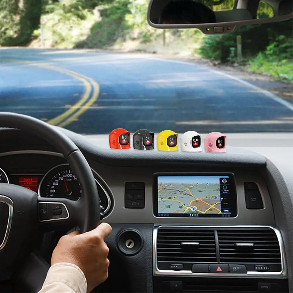 Car Intelligent Robot Mounted Toys Accessories Electronic Pets, Fashion Companions Over 60 Expression Touch Screen Sound Effects