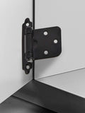 2Pcs American Self Closing Spring Hinge with Screws Overlay Cabinet Door Flush Hinges for DIY