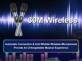 T10-T Wireless Bluetooth Speaker, Karaoke Machine with 2 Microphone, Home Karaoke Party Speaker with Led Light, Stage Subwoofers