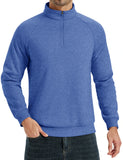 TACVASEN Heavyweight Quarter Zip Pullover Mens Winter Sherpa Lined Athletic Warm Sweatshirt Casual 1/4 Zip Golf Fleece Sweater