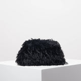 Dopamine-style clip bag, Y2K plush clutch bag, candy-colored women's purse, dinner dress clutch