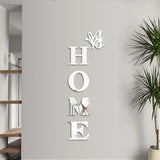 HOME Home Logo 3D Mirror Wall Sticker, Entrance Decoration, Home Decoration