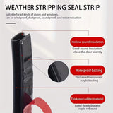 Rubber Sealing Strips for Doors and Windows, Waterproof Self-Adhesive Soundproof Strips, Rubber Door Sealing Strips, Easy to Cut