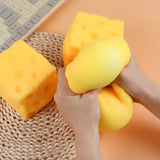 Giant Cube Cheese Squishy Toy Soft Stress Relief Slow Rising Sensory Fidget Toys for Kids and Adults Relaxing Gifts Office Home