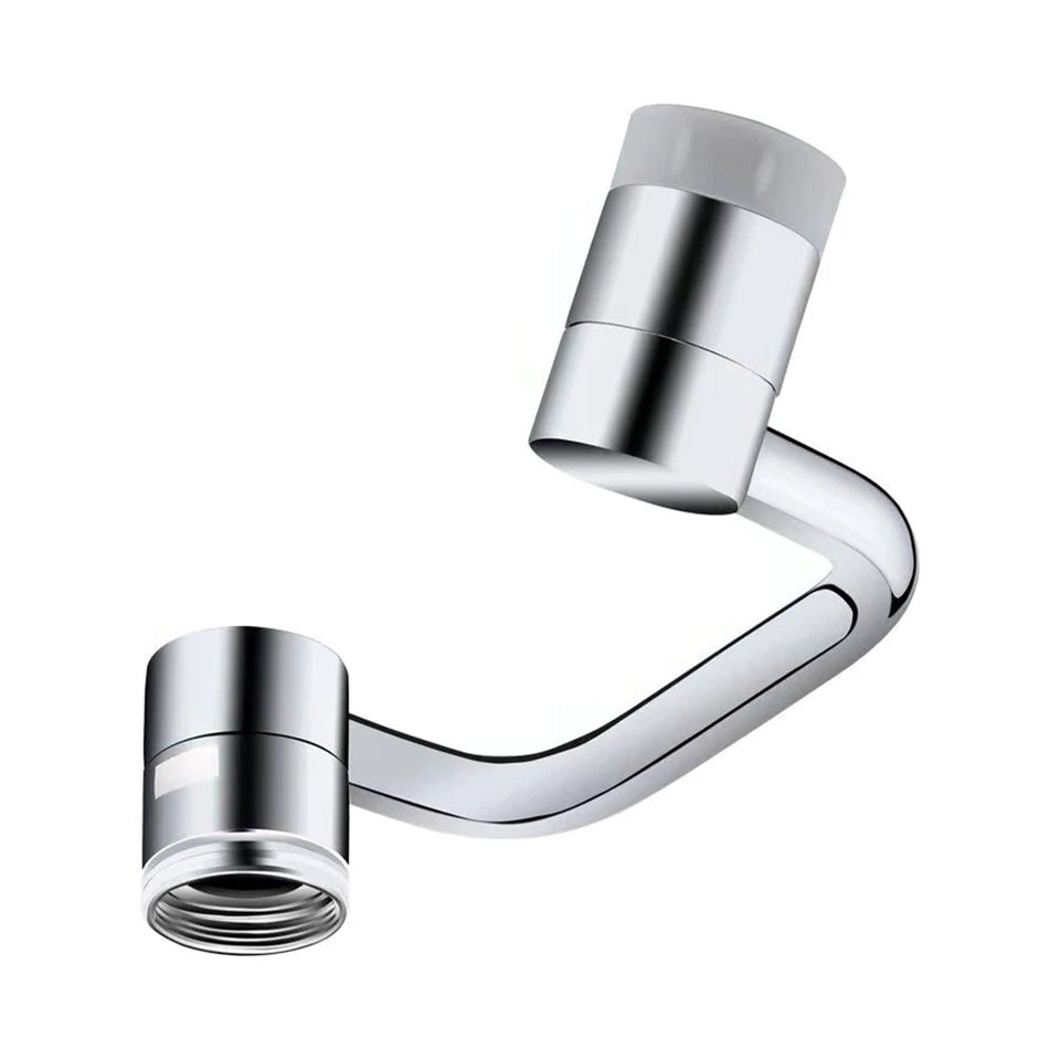 1080° Rotatable Extension Faucet Sprayer Head Universal Faucet-Extender 2 Modes Stainless Steel Bathroom Tap Extend Adapter