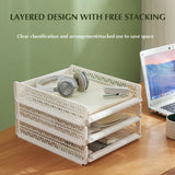 Bedroom Storage Shelves Wardrobe Closet Layered Partitions Home Drawers Organizer Stackable Storage Box Space Separation Tool