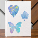 12Sheets Printable Holographic Sticker Paper Vinyl Sticker Paper A4 Waterproof Quickly Stickers for Laser Printer Inkjet Printer