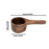 Wooden Coffee Scoop 42ml Measuring Spoon Multipurpose Kitchen Tool Utensil For Sugar Tea Flour Bean Protein Powder Cafe Supplies
