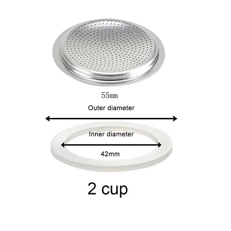 Coffee Silicone Ring Italian Moka Pot Flexible Washer Gasket Ring Coffeeware Replace For Cups Moka Pot Espresso Coffee Makers
