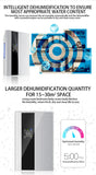 2 in 1 Dehumidifier and Air Purifier Moisture Absorber Household Mute Bedroom Basement Remote Control Timing External Water Pipe
